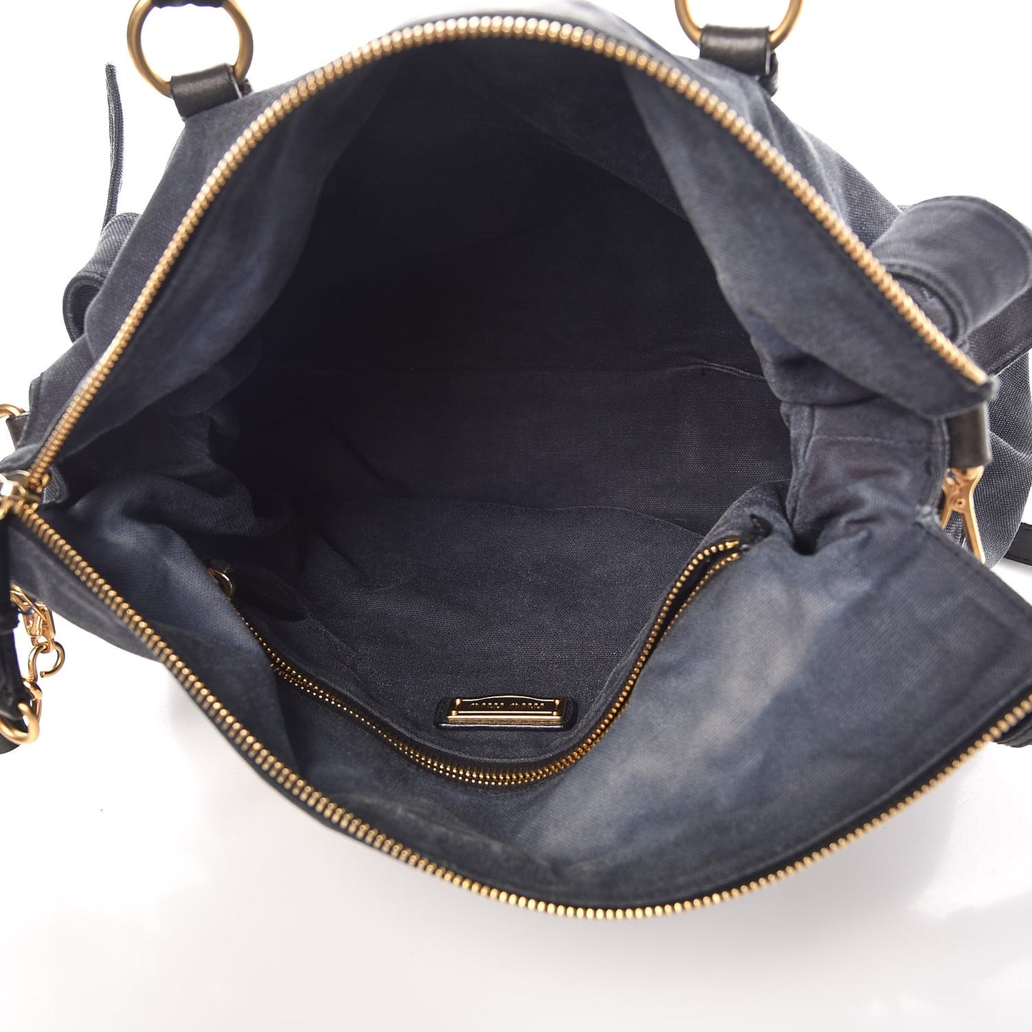 Washed Canvas Canapa Shopping Pattina Tote Bleuette