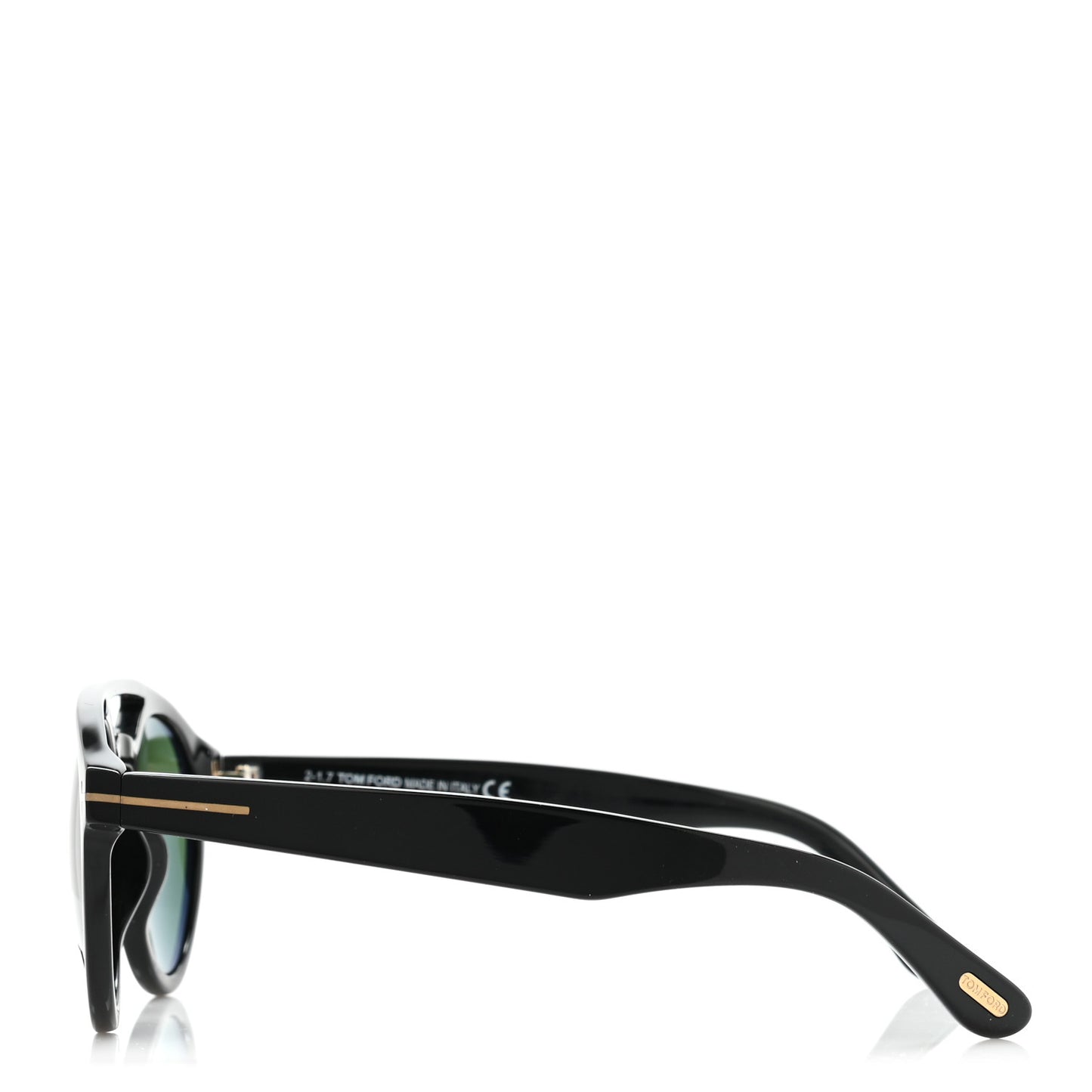 Clint Round Sunglasses TF537 Black
