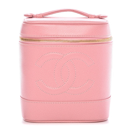Chanel Caviar Vanity Cosmetic Case Pink 1 of 15