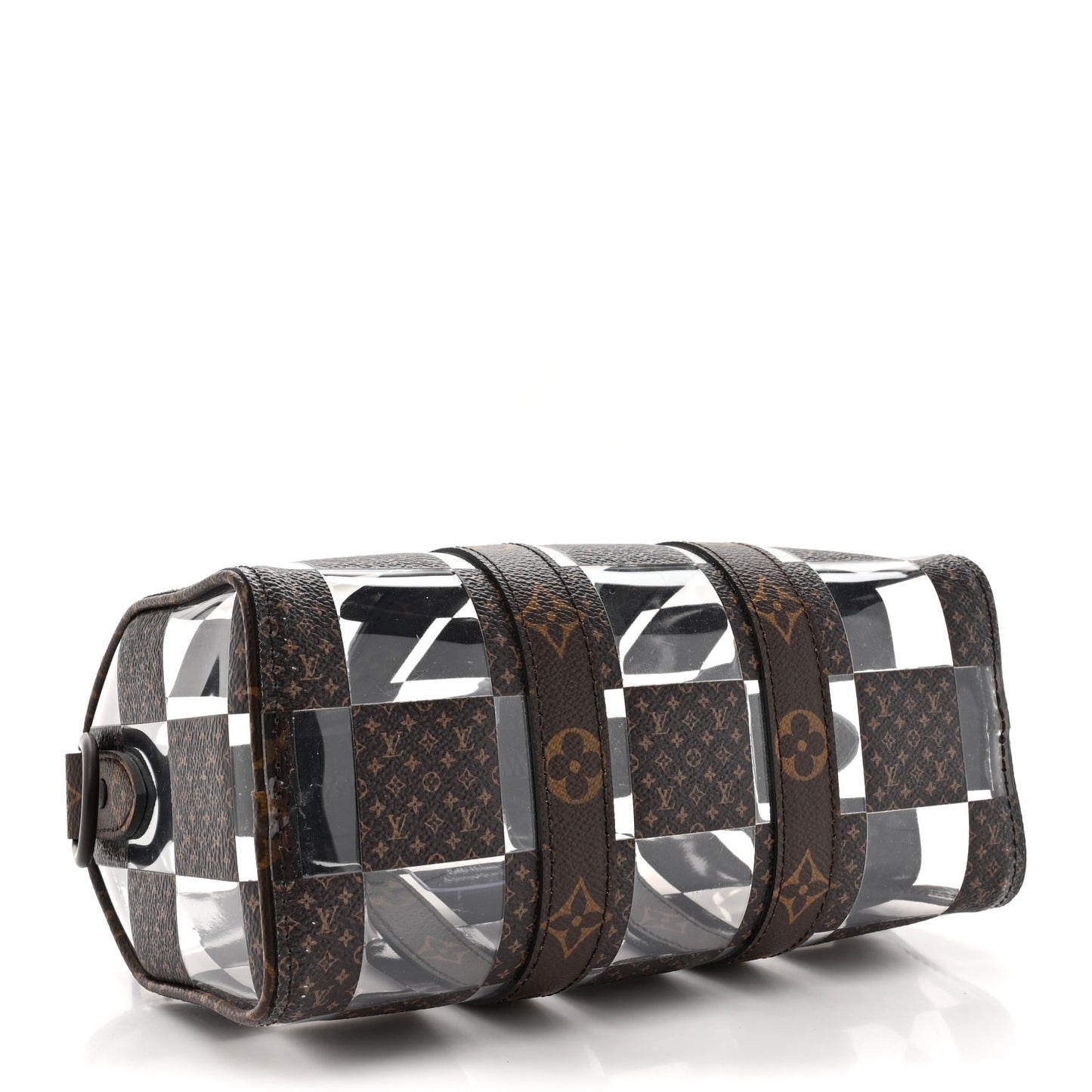 PVC Monogram Chess Keepall Bandouliere 25