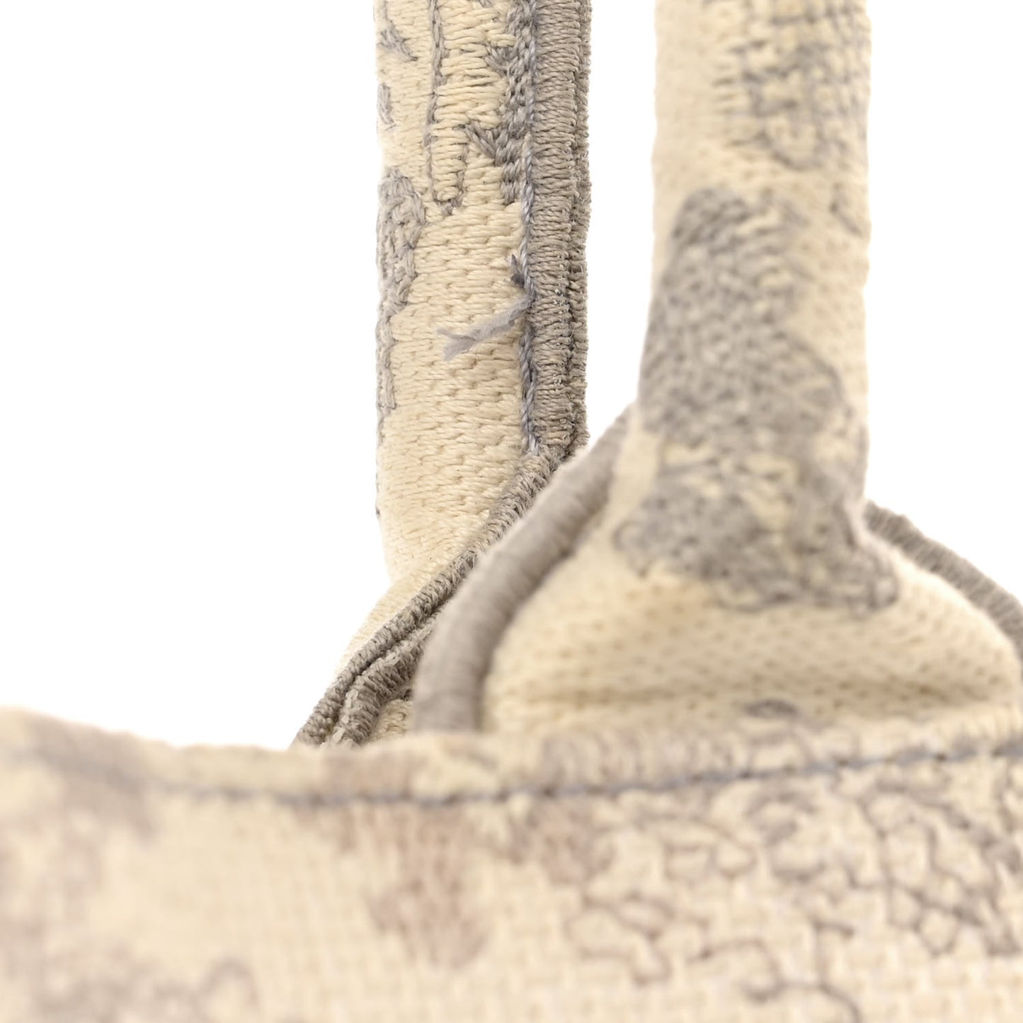 Canvas Embroidered Large Dioriviera Toile De Jouy Book Tote Gray