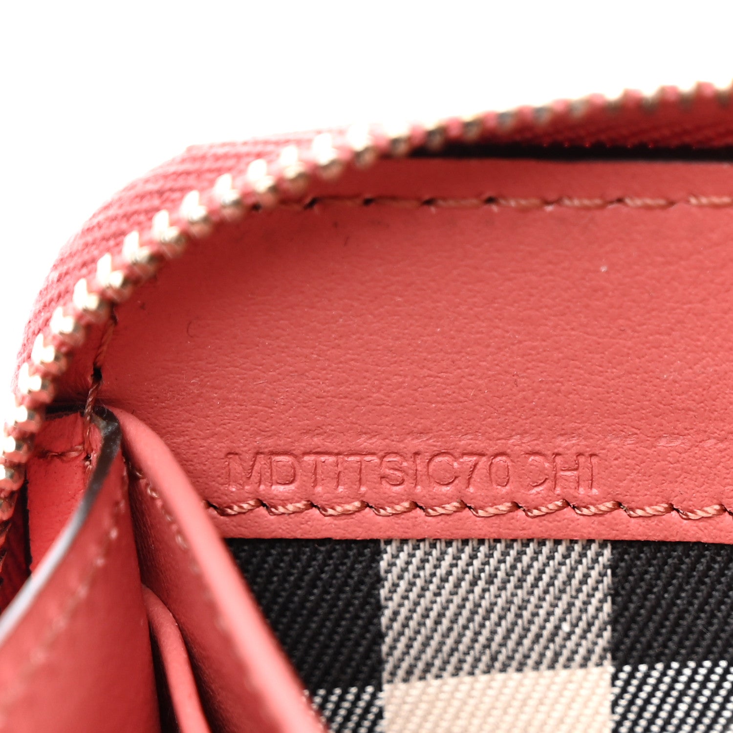 Burberry Grainy Calfskin Zip Around Wallet Cinnamon Red 8 of 8