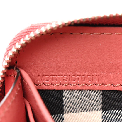 Burberry Grainy Calfskin Zip Around Wallet Cinnamon Red 8 of 8