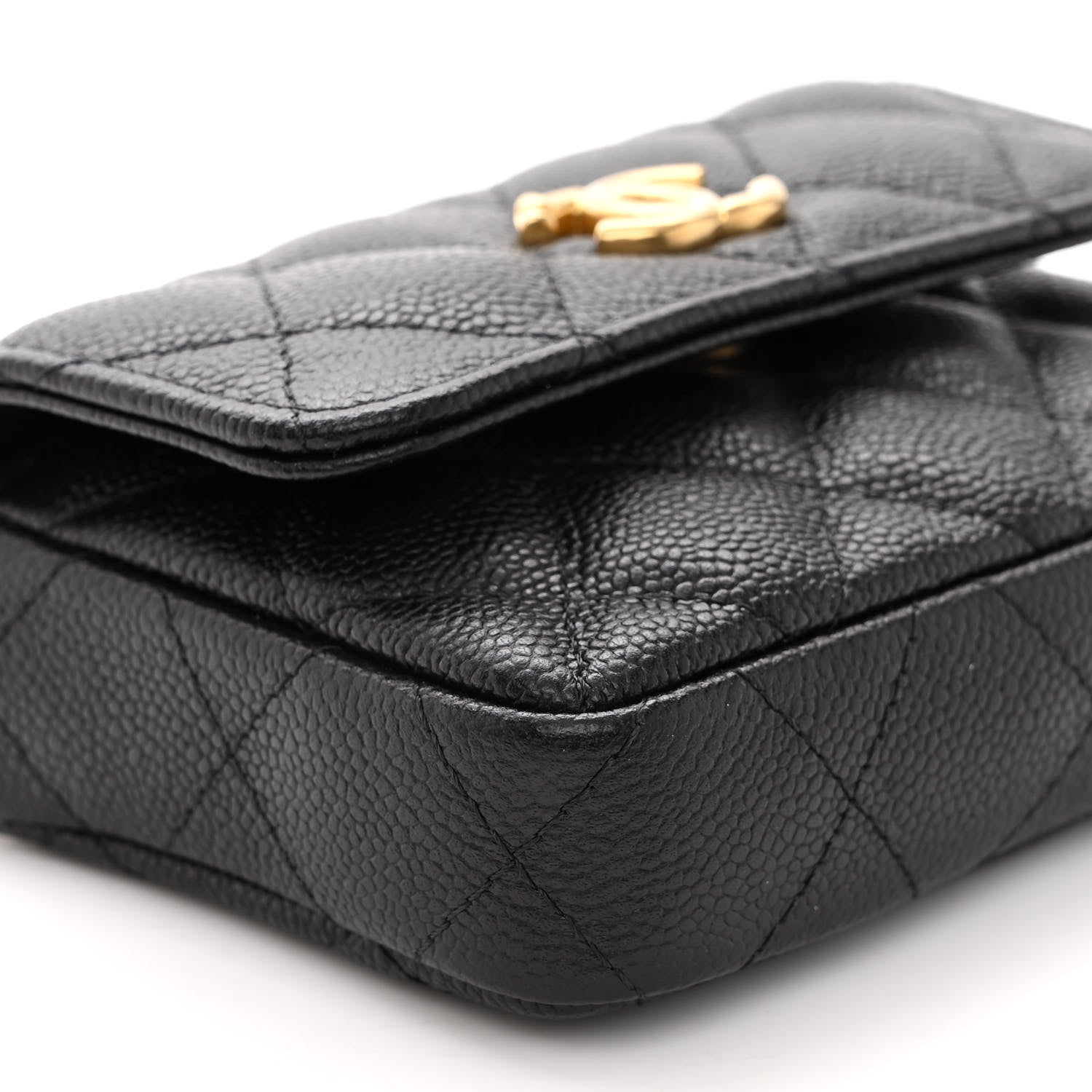 Chanel Caviar Quilted Sweetheart Clutch With Chain Black 10 of 12