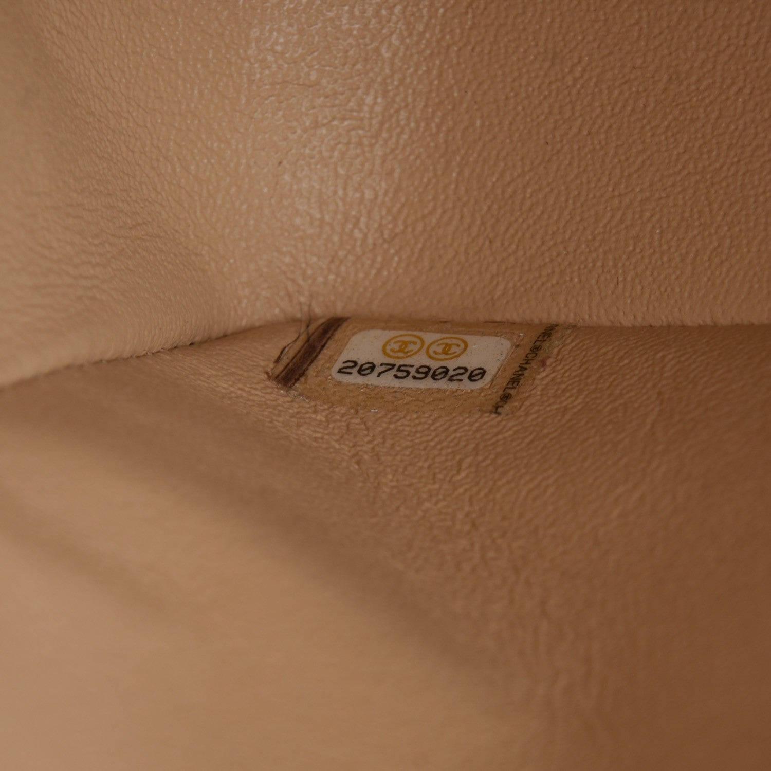 Chanel Caviar Quilted Medium Double Flap Beige Clair 7 of 8