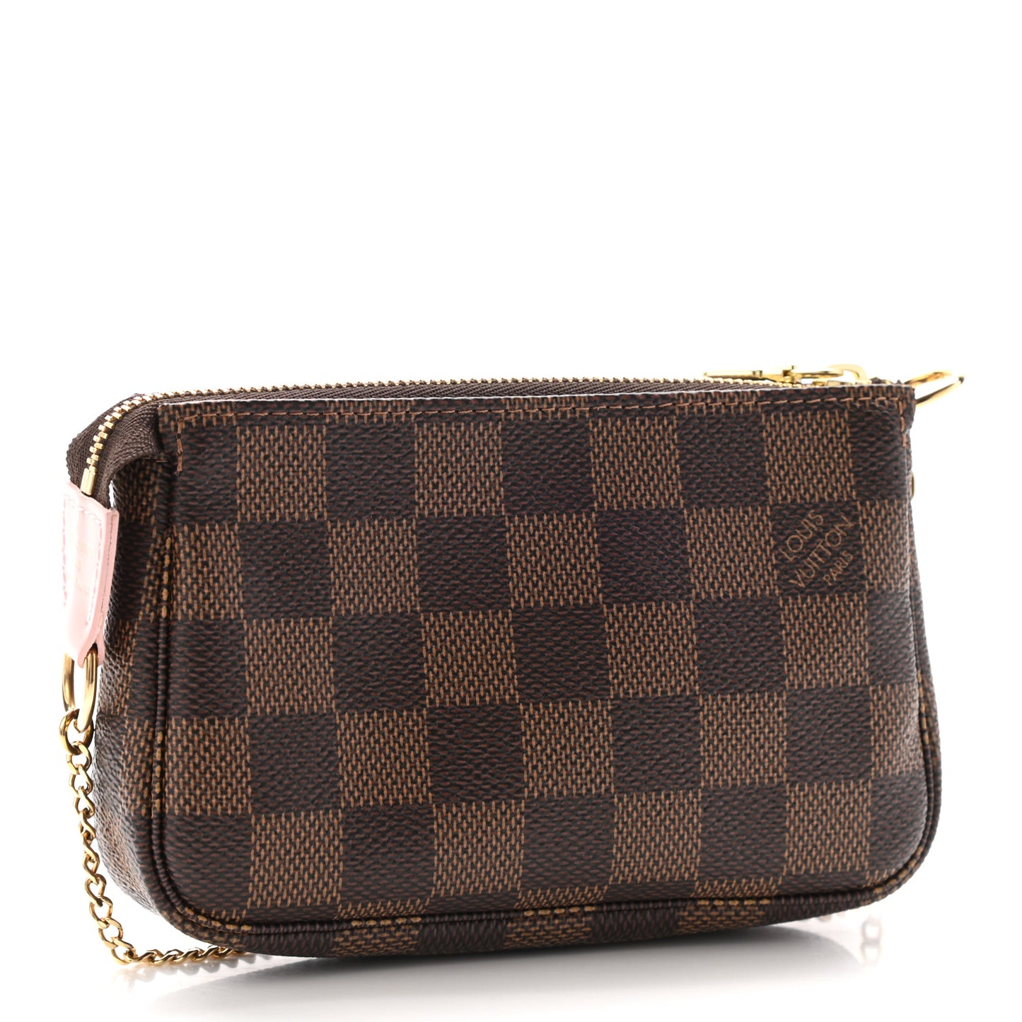 Damier Ebene 2020 Christmas Animation Big Wheel Mini Pochette Accessories Rose Ballerine