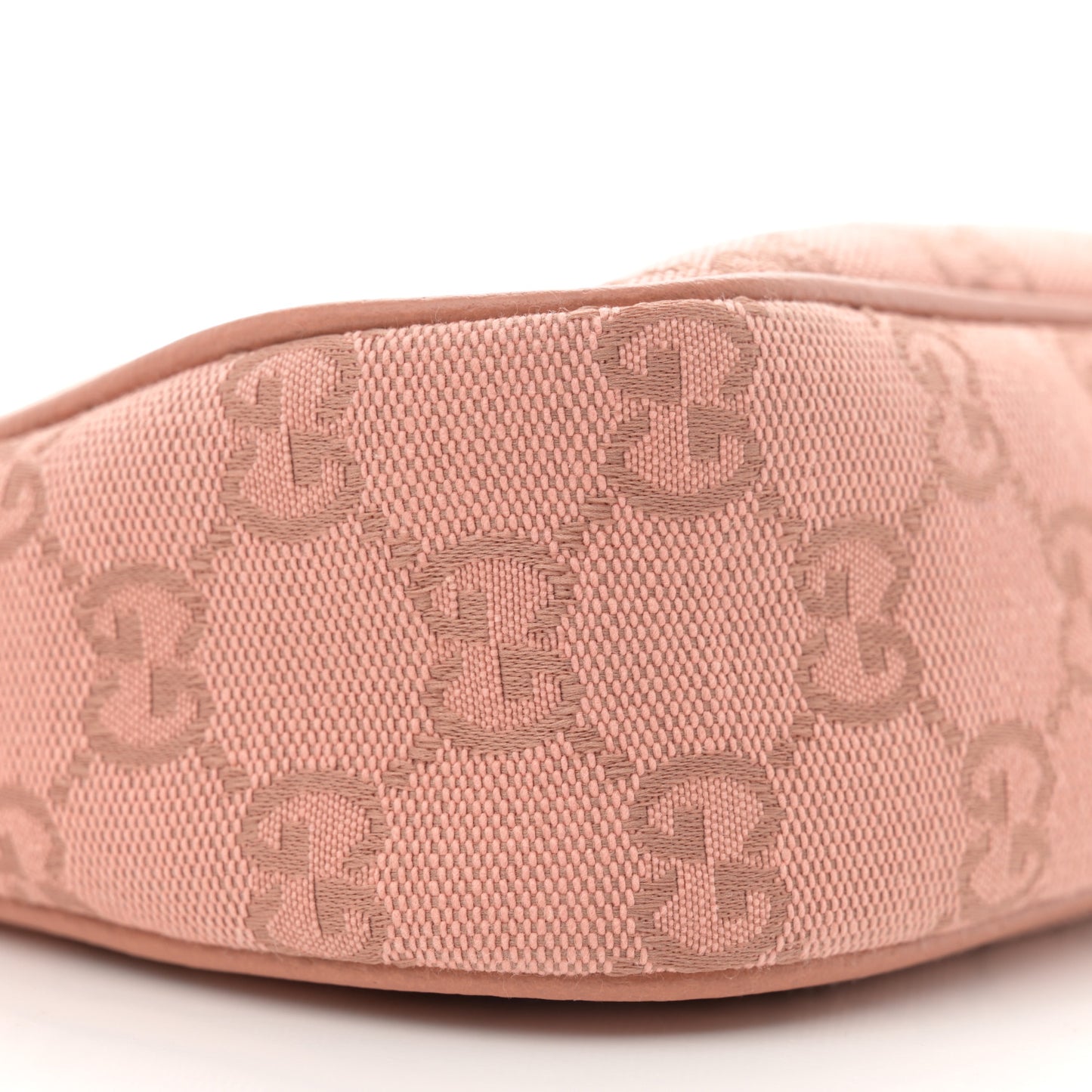 Monogram Textured Dollar Calfskin Small Ophidia Hobo Cloche Rose Pink