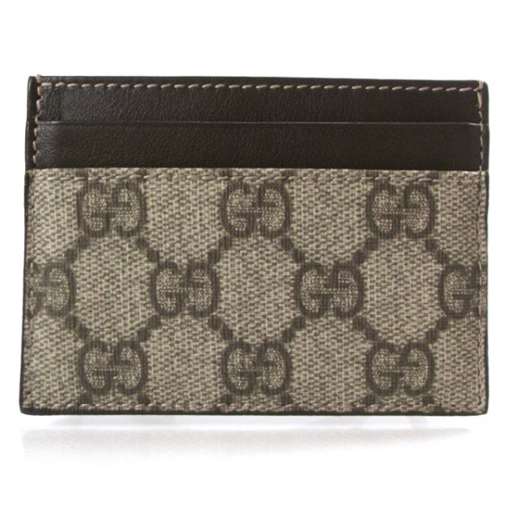 GG Plus Monogram Card Holder Dark Brown