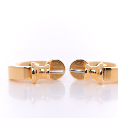 Hermes Gold Swift O'Kelly Earrings Black 4 of 5