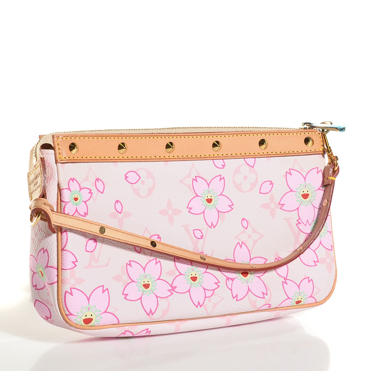 Louis Vuitton Monogram Cherry Blossom Pochette Accessories Pink 3 of 7