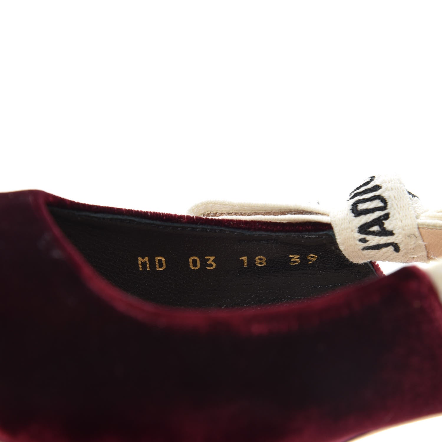 Christian Dior Velvet Ribbon J'Adior Slingback 65mm Pumps 39 Deep Amaranth 10 of 11
