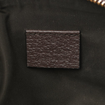 Gucci GG Supreme Monogram Textured Calfskin Web Medium Ophidia Cosmetic Case Beige Ebony New Acero 6 of 10