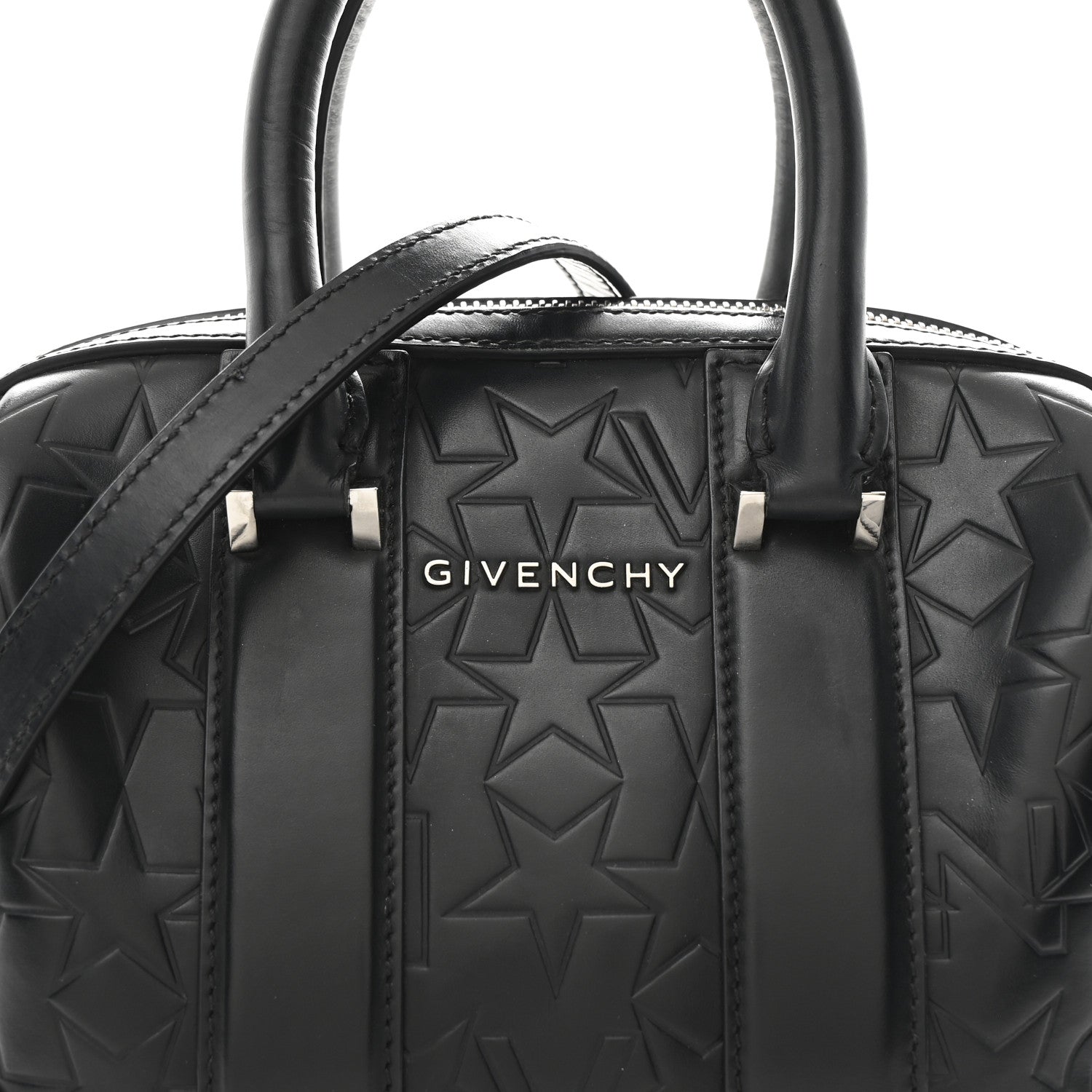 Givenchy Calfskin Star Embossed Micro Lucrezia Black 8 of 10