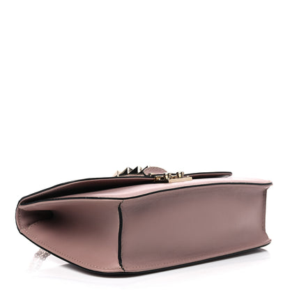 Valentino Garavani Vitello Medium Glam Lock Rockstud Flap Poudre 3 of 8