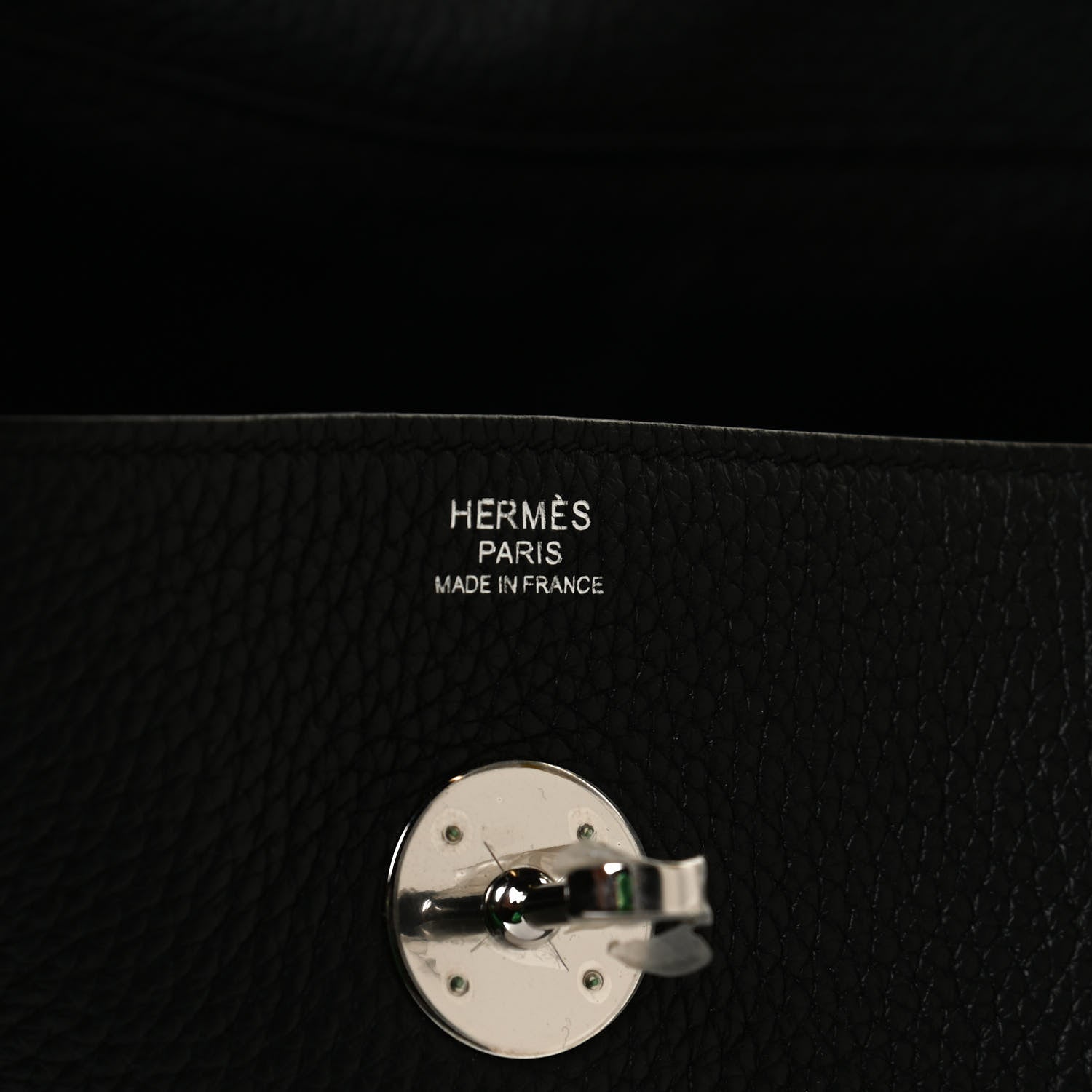 Hermes Taurillon Clemence Lindy 30 Black 6 of 12