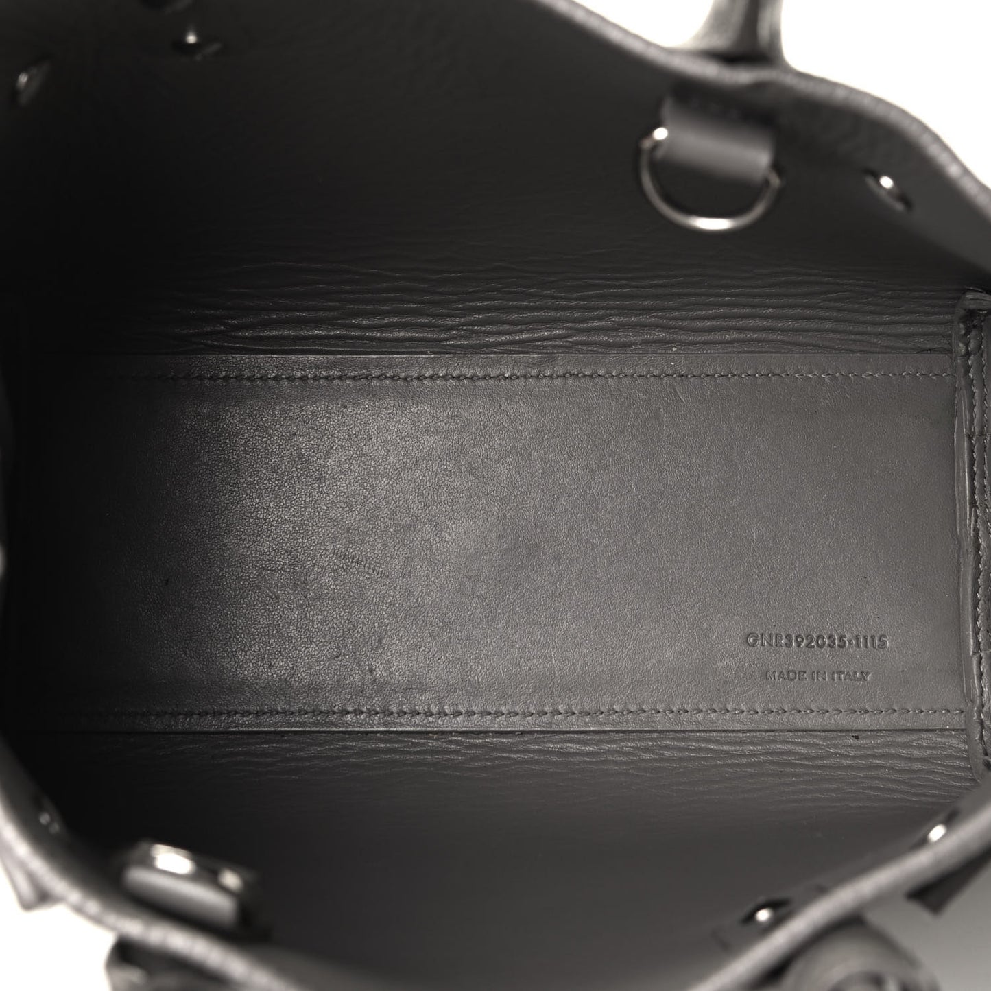 Grained Calfskin Nano Sac De Jour Fog