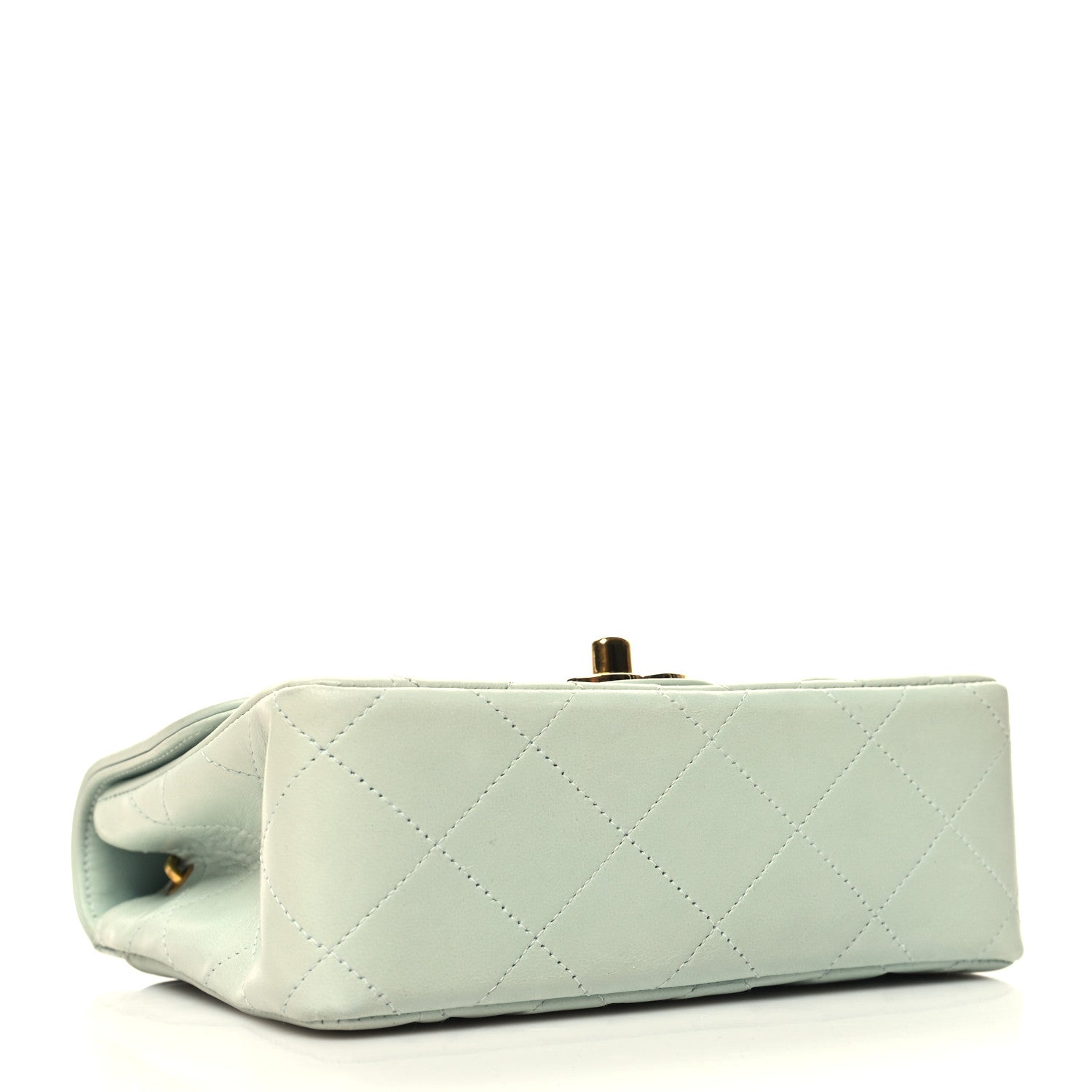 Chanel Lambskin Quilted Mini Square Flap Light Blue 4 of 13