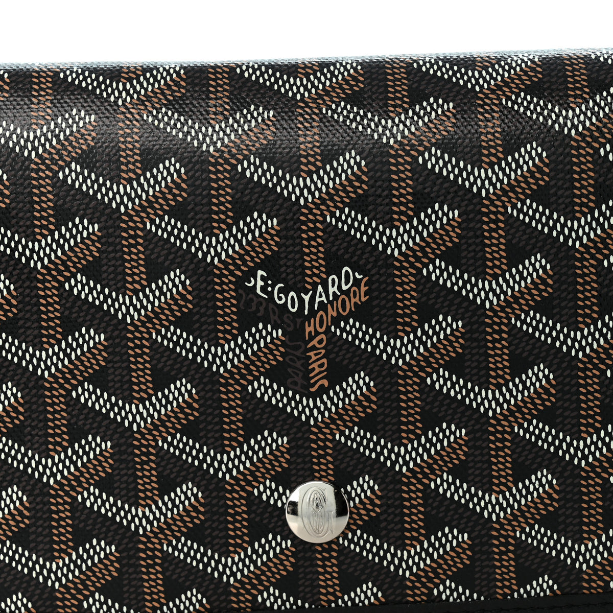 Goyard Goyardine Plumet Wallet Clutch Black 8 of 10