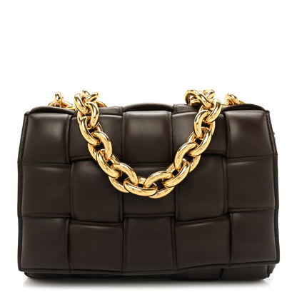 Bottega Veneta Lambskin Maxi Intreccio Padded Chain Cassette Crossbody Bag Fondant 1 of 11