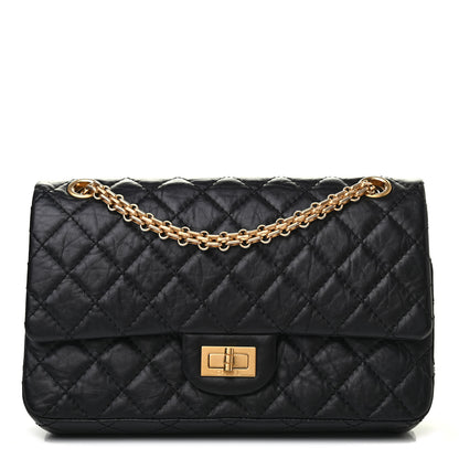 Chanel Aged Calfskin Quilted 2.55 Reissue 225 Flap Black 1 of 9