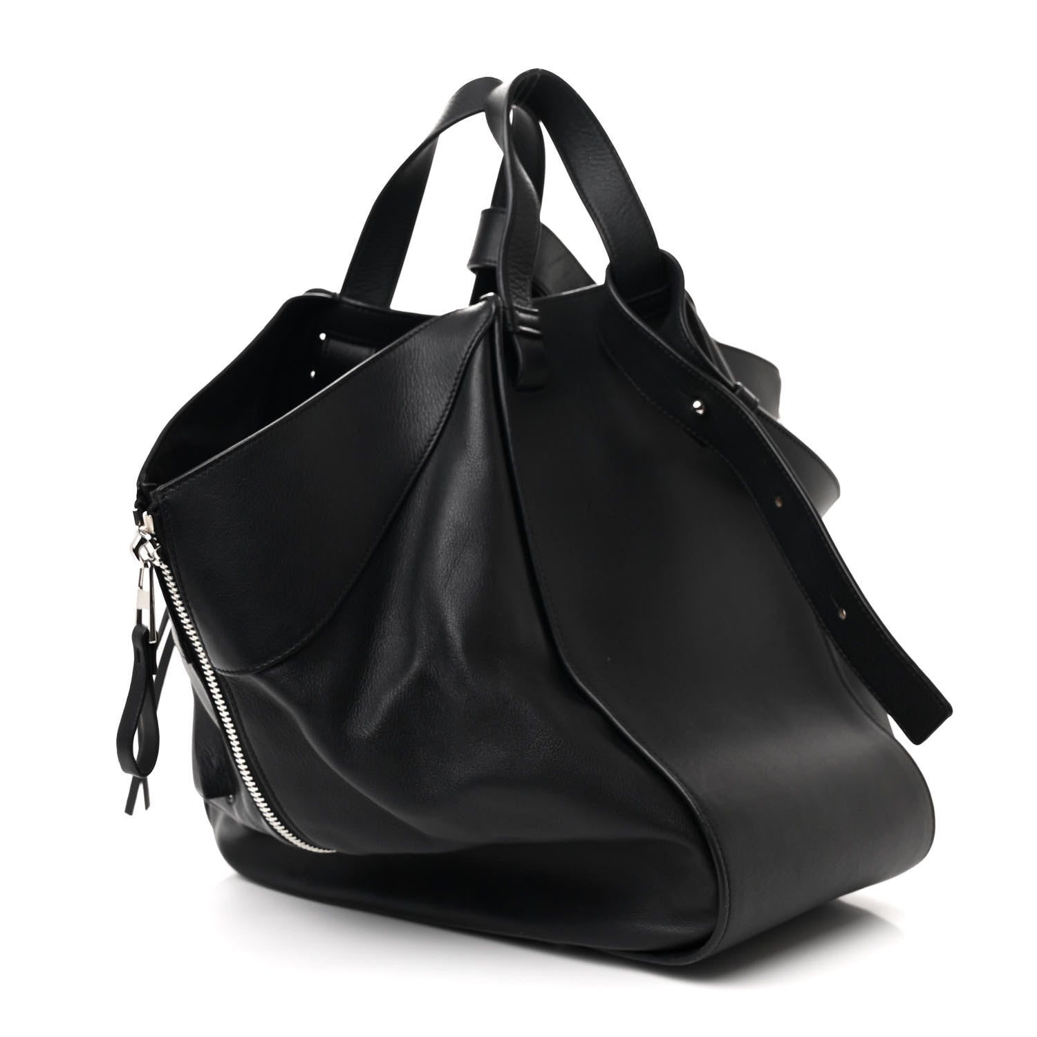 Loewe Calfskin Medium Hammock Shoulder Bag Black 3 of 11