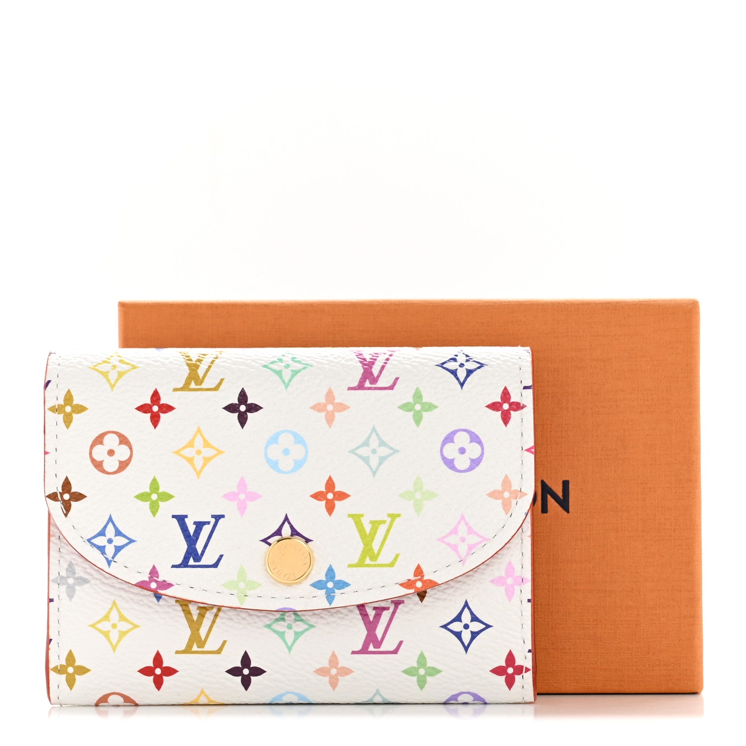 Louis Vuitton LV X TM Monogram Multicolor Rosalie Coin Purse White Kawaii Pink 7 of 7