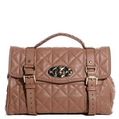 Mulberry Nappa Quilted Medium Alexa Deer Brown 1 of 12