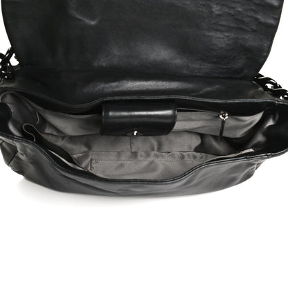 Chanel Calfskin Modern Chain Rhodoid Flap Black 5 of 9