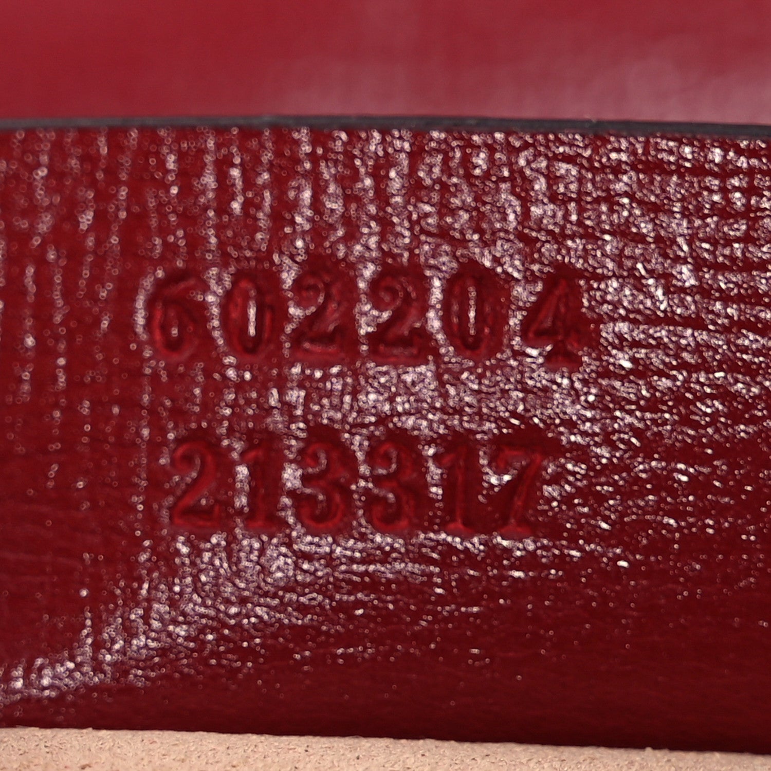 Gucci GG Supreme Monogram Azalea Calfskin Horsebit 1955 Shoulder Bag Beige Ebony New Cherry Red 7 of 10