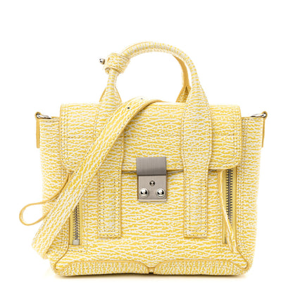 3.1 Phillip Lim Textured Calfskin Mini Pashli Satchel Ivory Mimosa 1 of 10