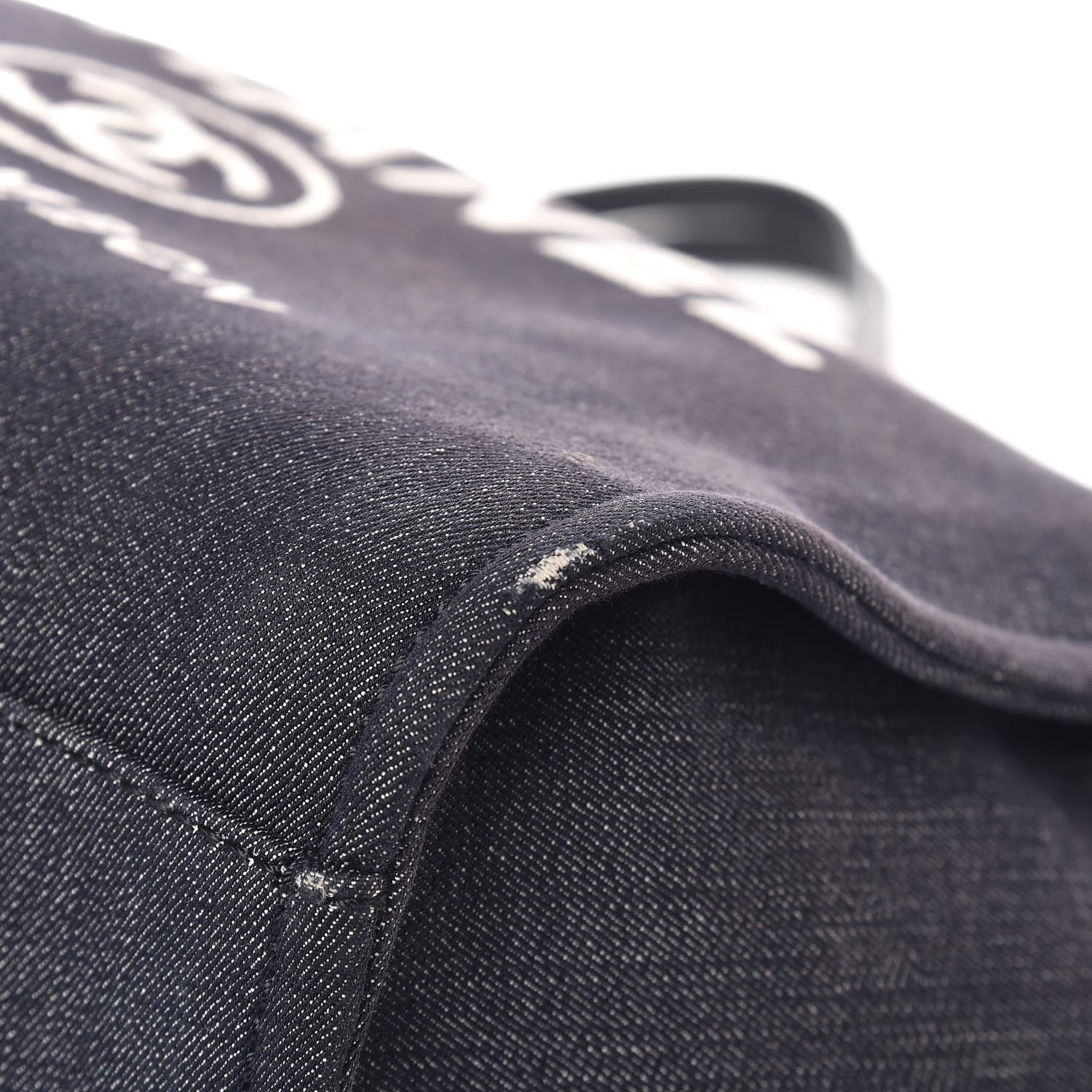 Chanel Canvas Small Deauville Tote Dark Blue 14 of 14