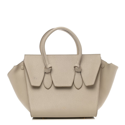 Celine Crisped Calfskin Mini Tie Knot Tote Chalk 1 of 12