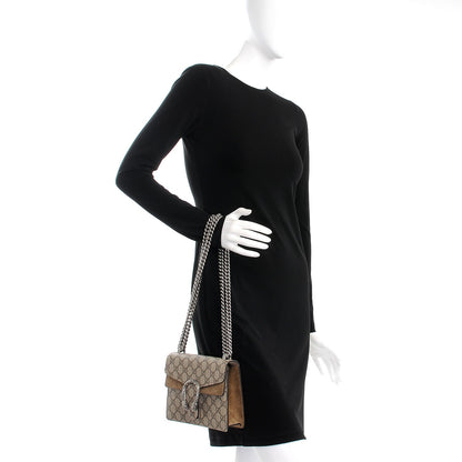 Gucci GG Supreme Monogram Mini Dionysus Shoulder Bag Taupe 3 of 9