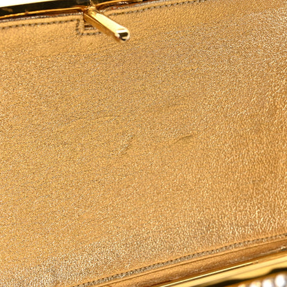 Judith Leiber Crystal Flower Minaudiere Clutch Gold Multicolor 11 of 11