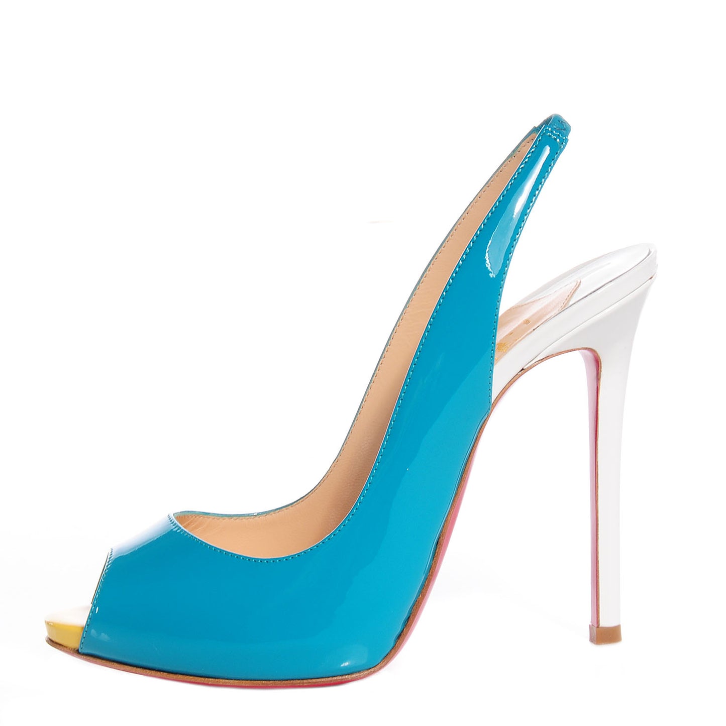 Patent Flo Sling 120 Pumps 37.5 Caraibes Canari