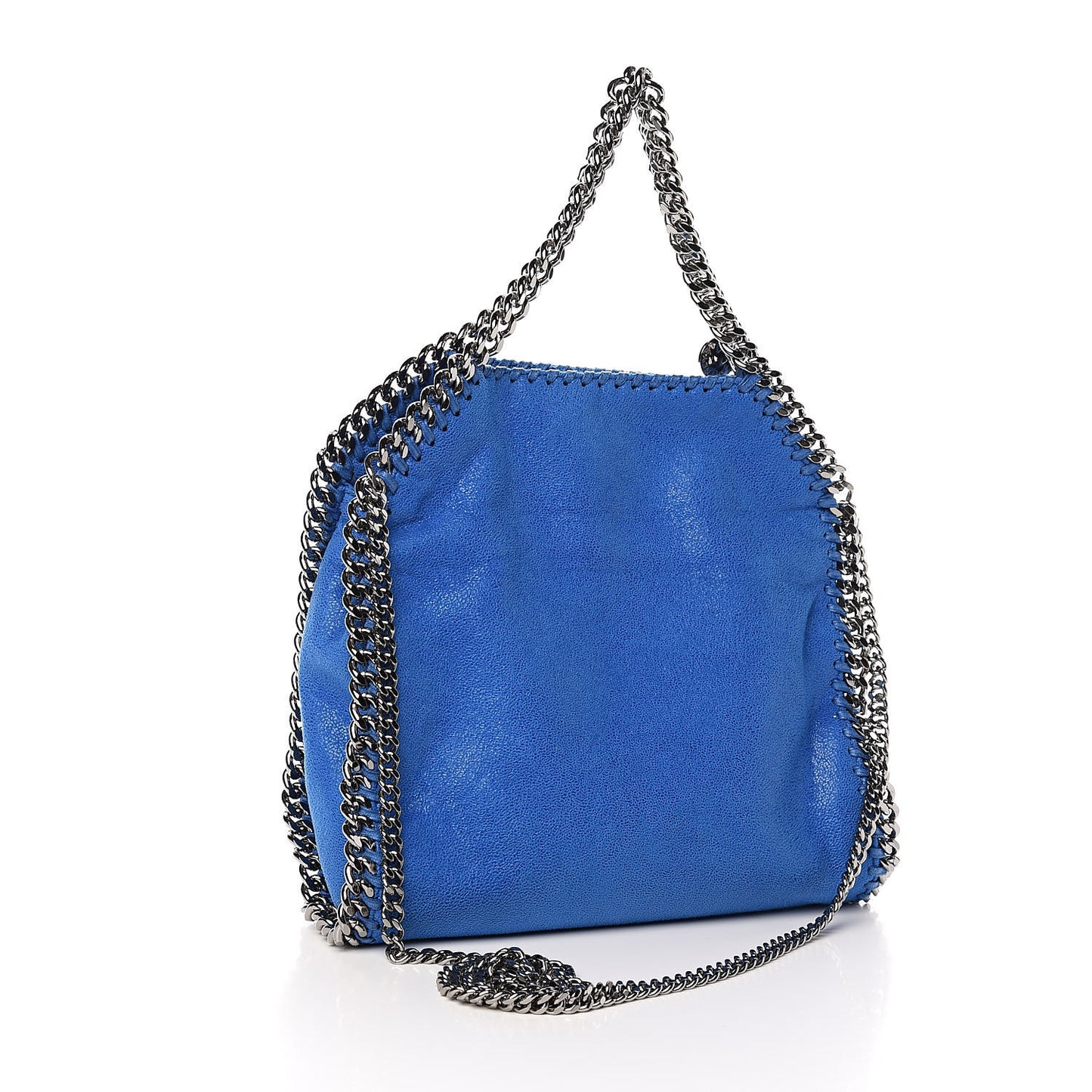 Shaggy Deer Mini Falabella Fold Over Tote Bright Blue