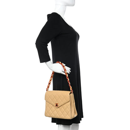 Chanel Lambskin Quilted Small Single Flap Beige 2 of 11