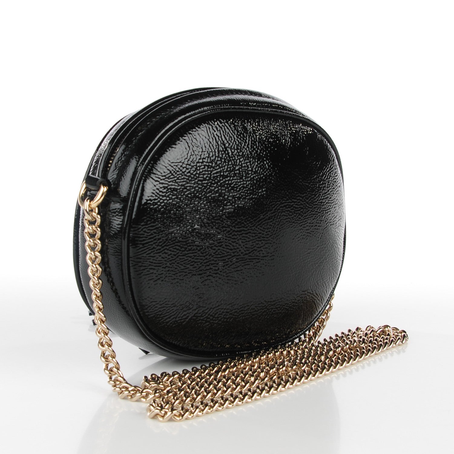 Gucci Patent Mini Soho Chain Bag Black 3 of 7