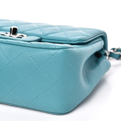 Chanel Lambskin Quilted Mini Square Flap Turquoise 9 of 13