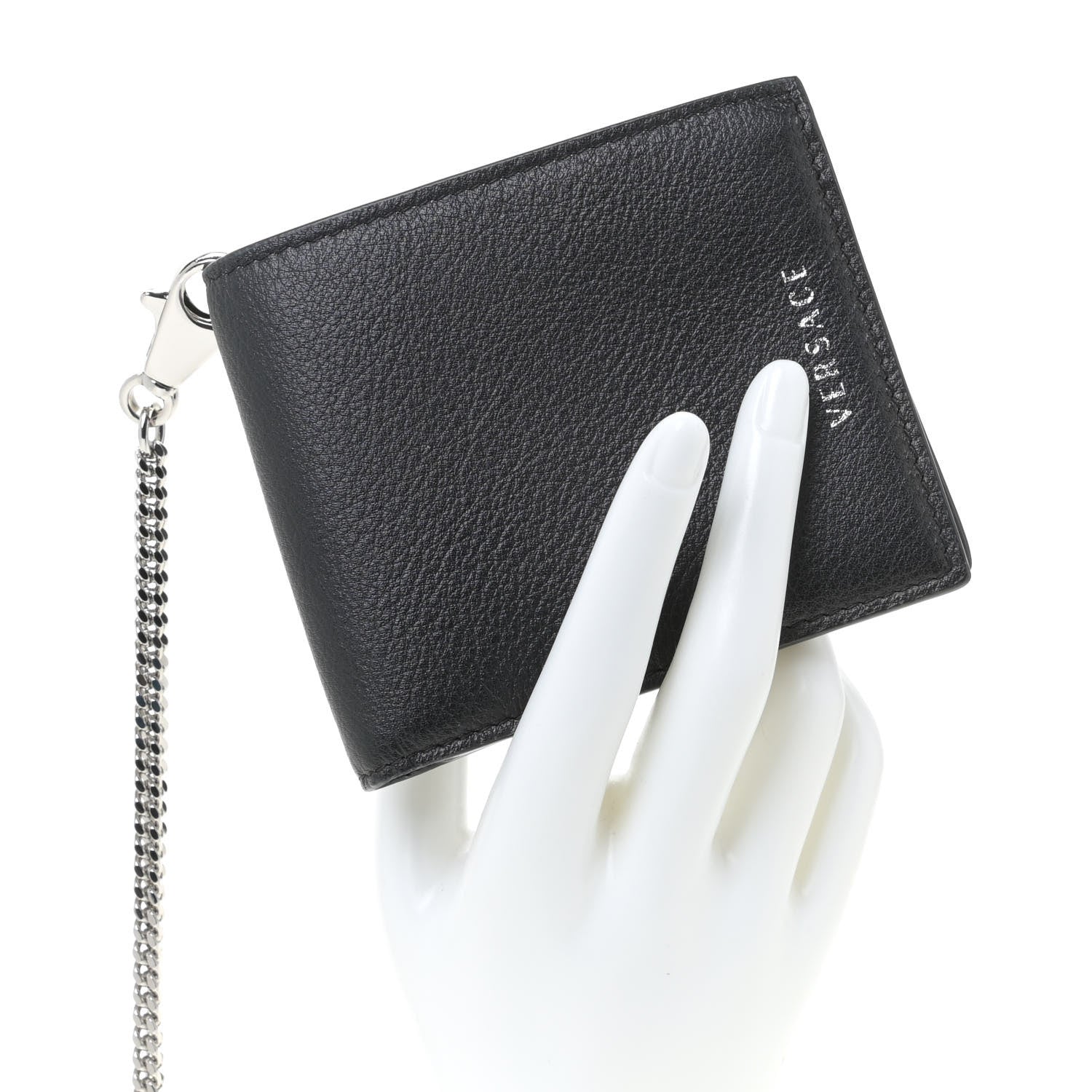 Versace Vitello Bi-Fold Wallet Black 2 of 10