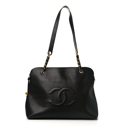 Chanel Caviar CC Shopper Tote Black 1 of 8