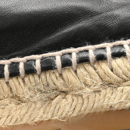 Chanel Lambskin CC Espadrilles 39 Black 10 of 11