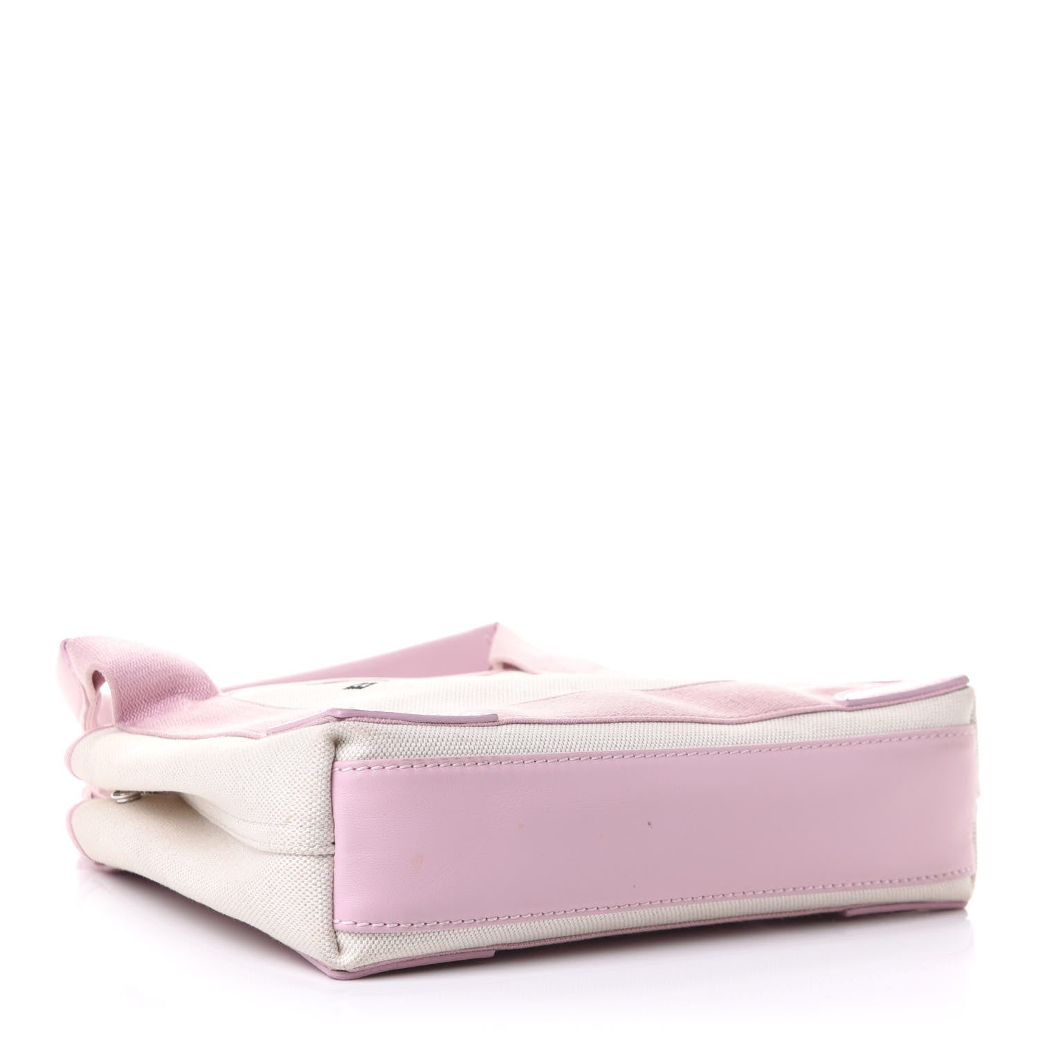 Balenciaga Cotton Canvas Satin Calfskin Navy Cabas XS Natural Pink 3 of 9