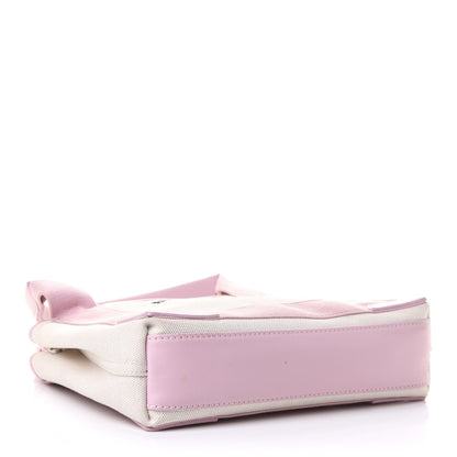 Balenciaga Cotton Canvas Satin Calfskin Navy Cabas XS Natural Pink 3 of 9