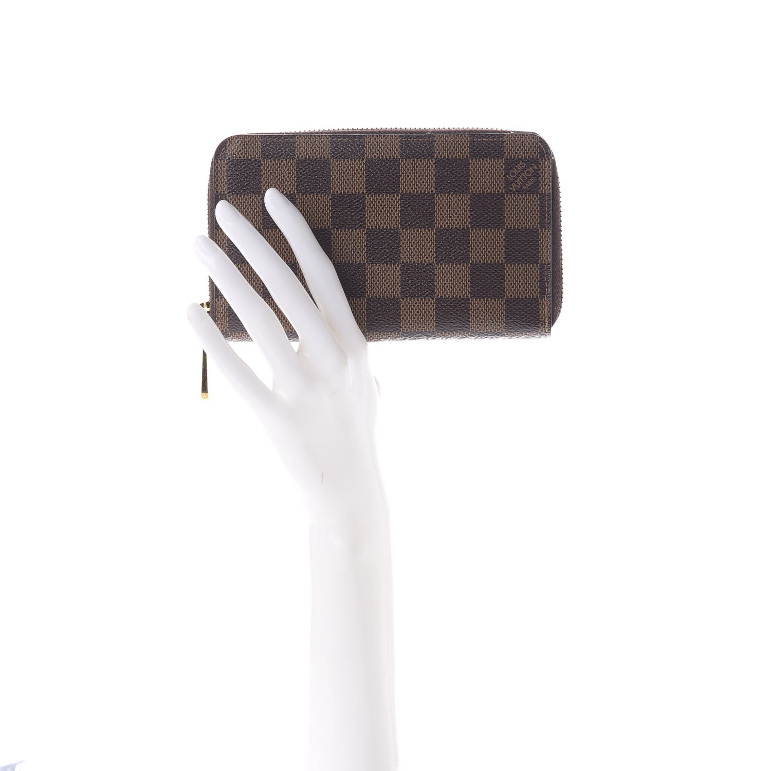 Louis Vuitton Damier Ebene Zippy Compact Wallet 2 of 7