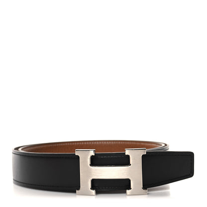 Hermes Box Togo 32mm H Belt 95 Black Gold 1 of 6