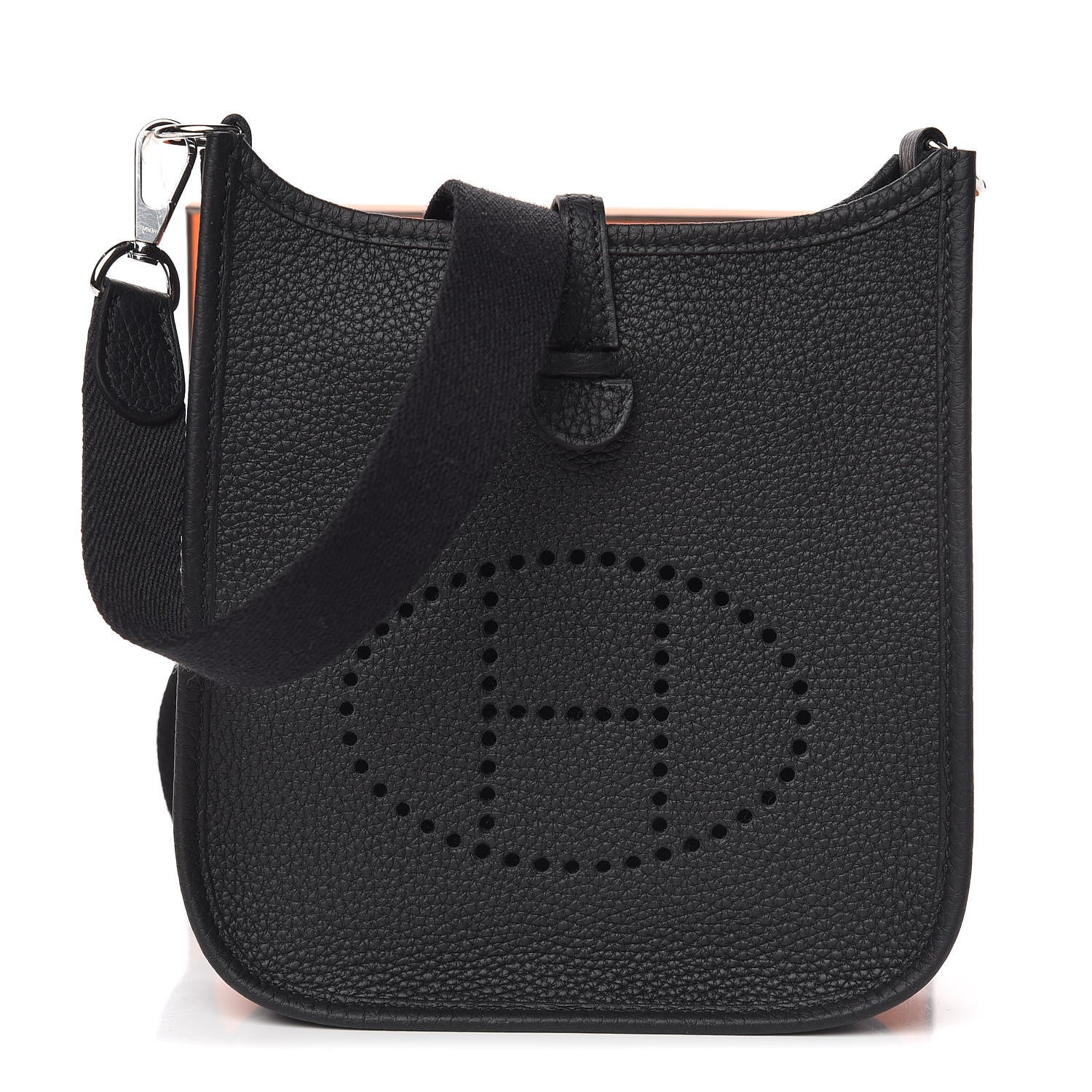 Hermes Taurillon Clemence Evelyne TPM Black 1 of 10