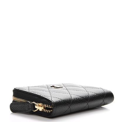 Chanel Caviar Quilted Zip Coin Purse Black 4 of 7