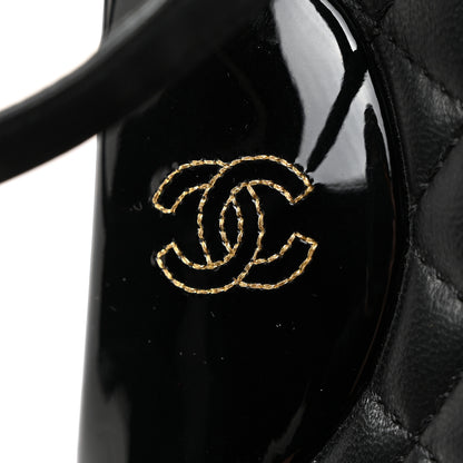 Chanel Lambskin Chain CC Logo Thong Sandals 39.5 Black 6 of 7