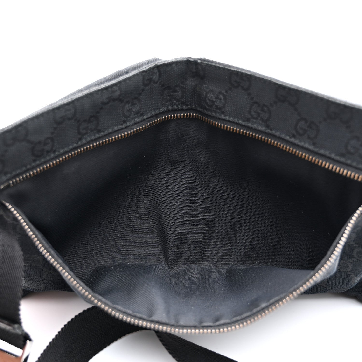 Gucci GG Monogram Double Pocket Belt Bag Black 5 of 9